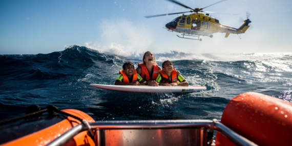 Australian Family Rescued After Child’s Marathon Swim for Help